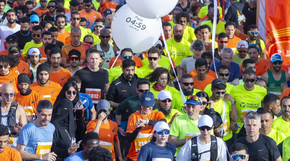 الآلاف شاركوا في ماراثون الرياض الكبير (تصوير: سعد الدوسري)