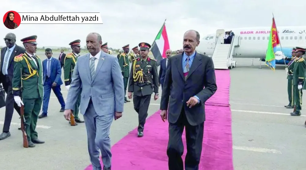 Eritre Devlet Başkanı İsaias Afwerki ve Sudan Egemenlik Konseyi Başkanı ve Ordu Komutanı Orgeneral Abdulfettah el-Burhan(Sudan Egemenlik Konseyi Facebook sayfası) 