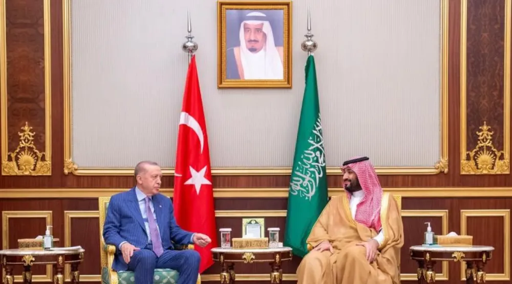 Cumhurbaşkanı Recep Tayyip Erdoğan, Suudi Arabistan Veliaht Prensi Muhammed bin Selman Cidde’deki bir görüşmede (Arşiv_SPA)