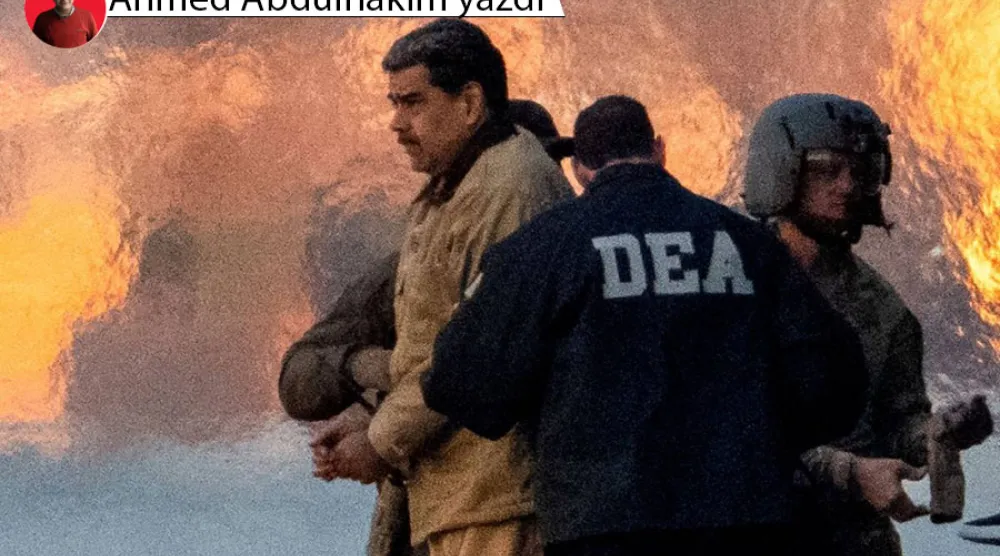 Gözaltına alınan Venezuela Devlet Başkanı Nicolas Maduro, ABD'deki Daniel Patrick Manhattan Federal Mahkemesi'ne götürülürken (Reuters)