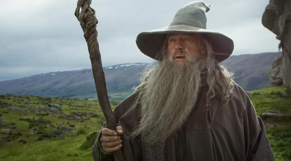 Ian McKellen, Yüzüklerin Efendisi'nde Gandalf rolünde (New Line Cinema)