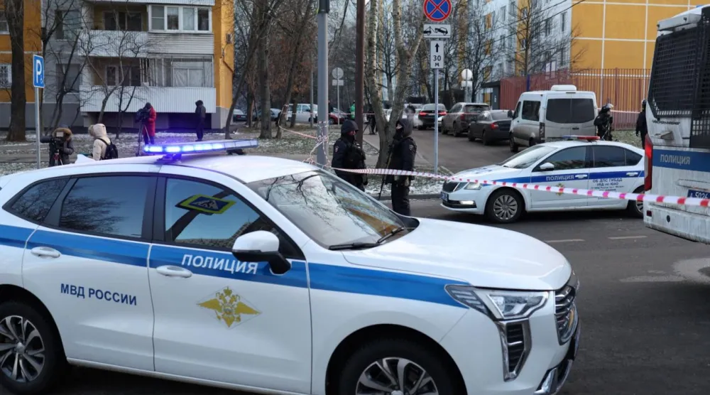 Moskova'da bir polis aracı (Temsili/Reuters)