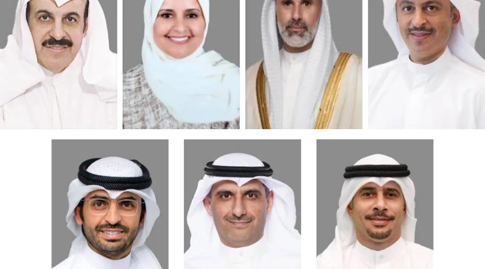 الوزراء الجدد وفق التعديل الوزاري (كونا)