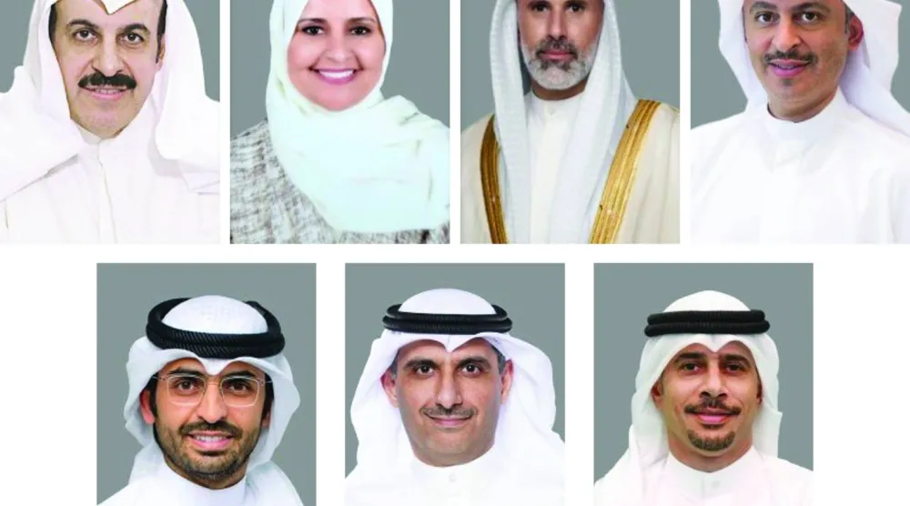 الوزراء الجدد وفق التعديل الوزاري (كونا)