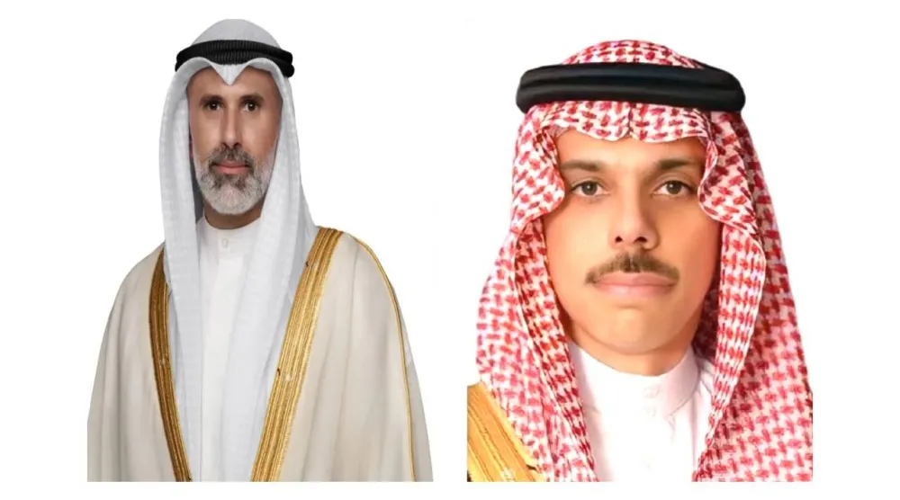 وزير الخارجية السعودي ونظيره الكويتي (الشرق الأوسط)