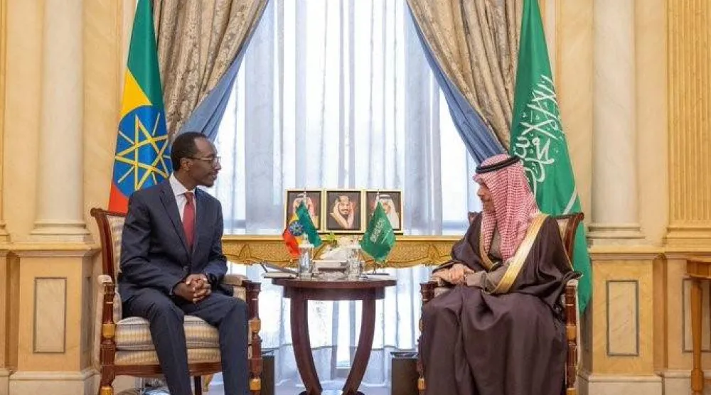 وزير الخارجية السعودي يستقبل نظيره الإثيوبي بالرياض («الخارجية» السعودية)