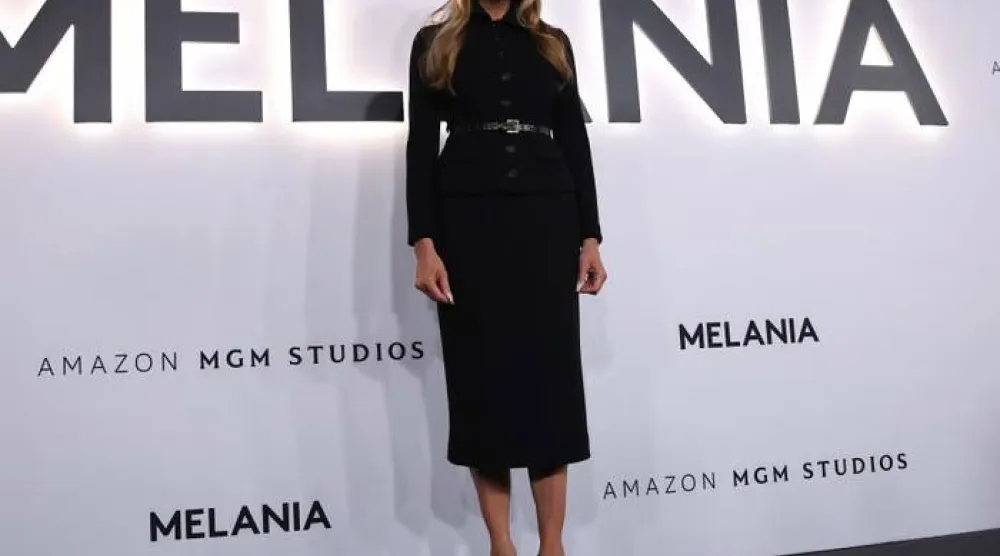 ميلانيا ترامب تحضرعرضًا للفيلم الوثائقي "ميلانيا" في مركز كينيدي (غيتي)