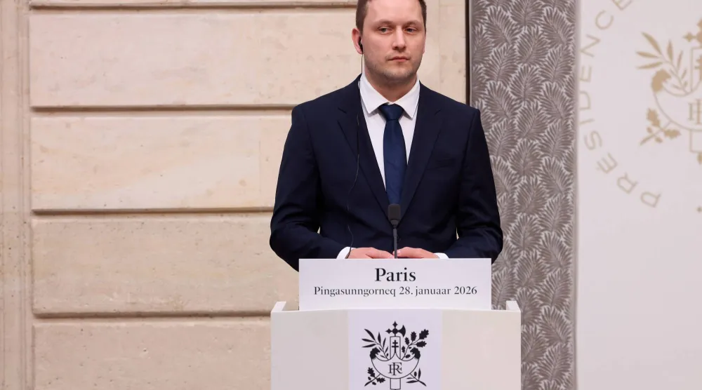 ينس فريدريك نيلسن رئيس وزراء غرينلاند (رويترز)