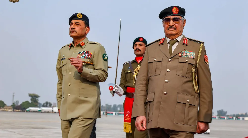 وصول قائد «الجيش الوطني» الليبي خليفة حفتر إلى باكستان اليوم الاثنين (الجيش الوطني الليبي)