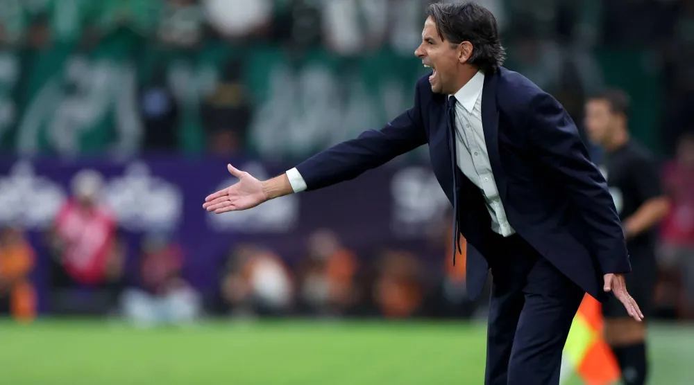 سيموني إنزاغي مدرب فريق الهلال (تصوير: مشعل القدير) 