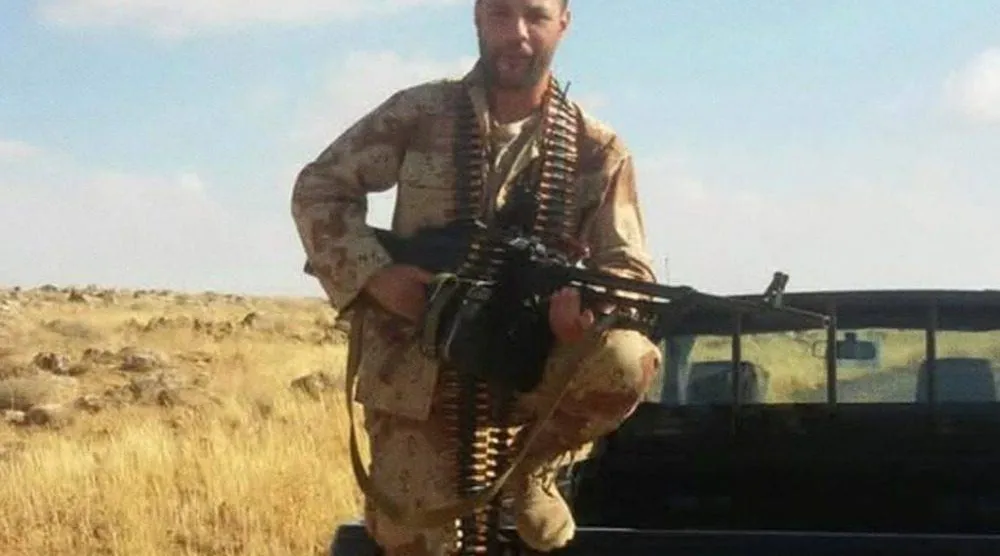 ناصر فيصل السعدي أكبر تاجر مخدرات بالمنطقة والقيادي في ميليشيا «الحرس الوطني» بمحافظة السويداء (الأمن الداخلي)