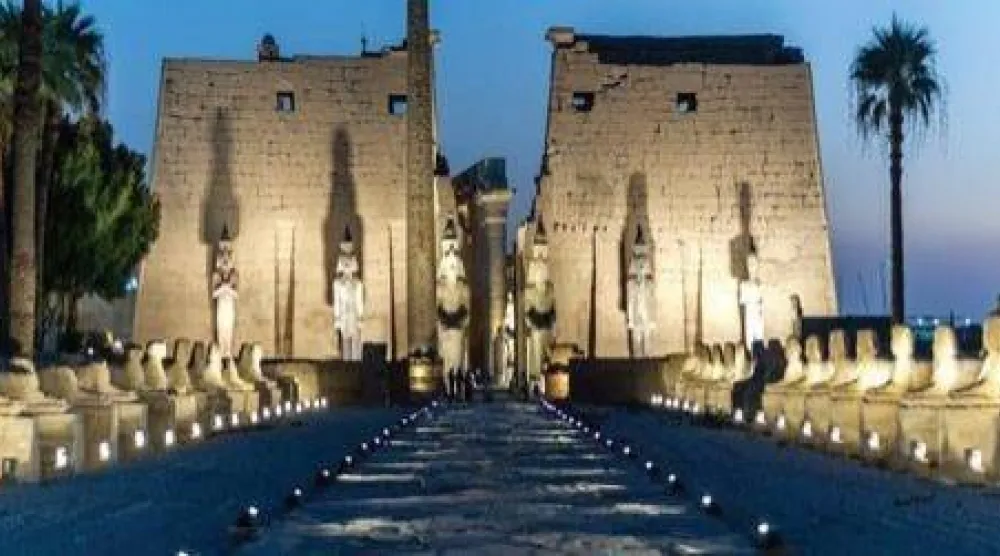 طريق الكباش من أشهر المعالم الأثرية بالأقصر (الهيئة العامة للاستعلامات)