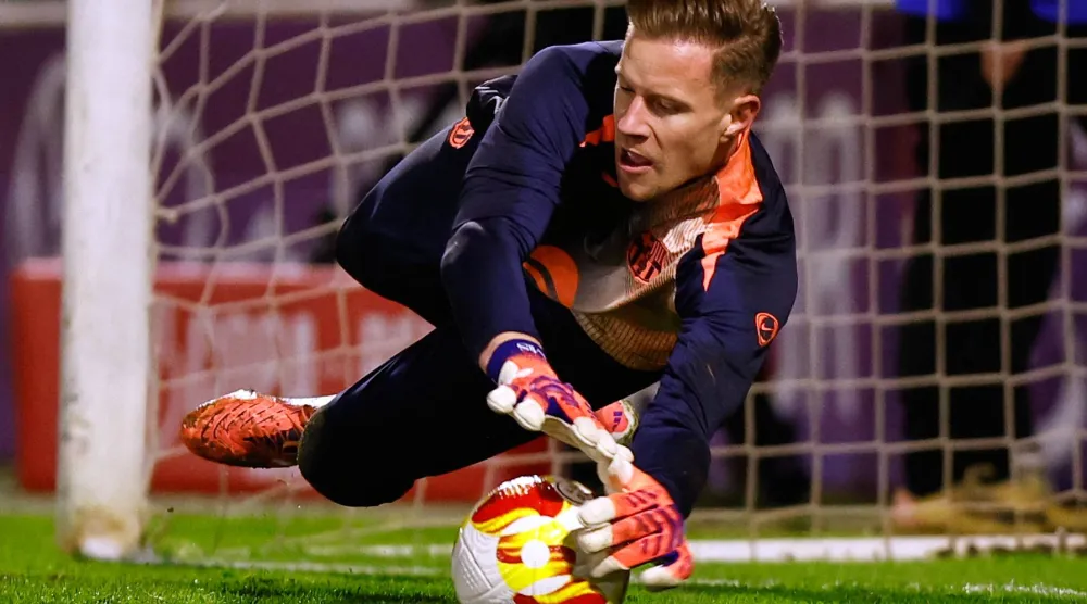 الحارس الألماني مارك - أندريه تير شتيغن (أ.ب)