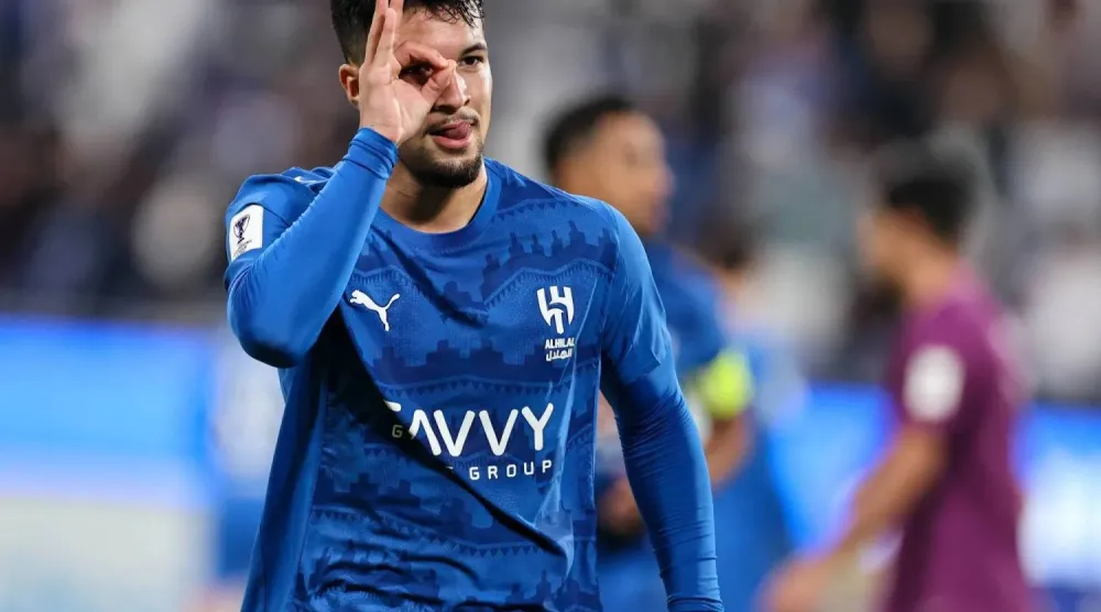 البرازيلي ماركوس ليوناردو لاعب الهلال (تصوير سعد العنزي)