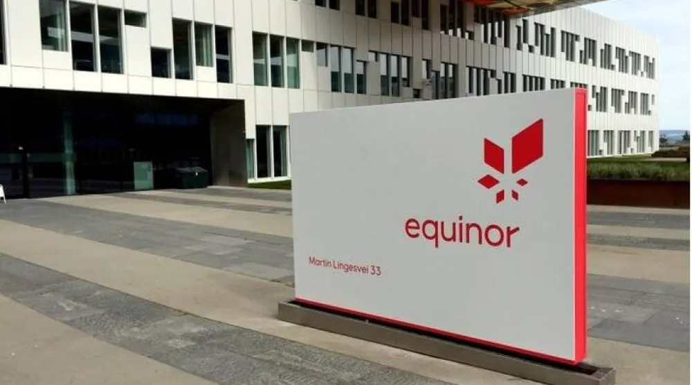 شعار شركة «إكوينور» للنفط والغاز (رويترز)