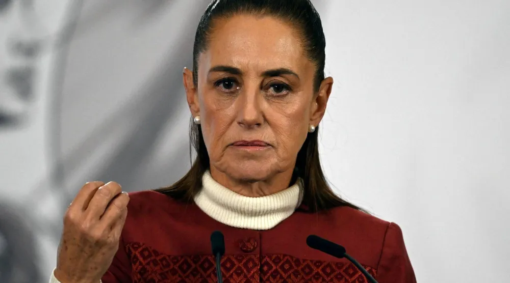 الرئيسة المكسيكية كلوديا شينباوم (أ.ف.ب)