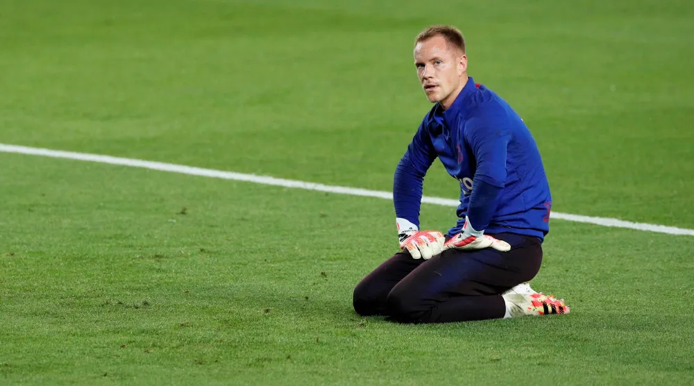 مارك أندريه تير شتيغن (رويترز).