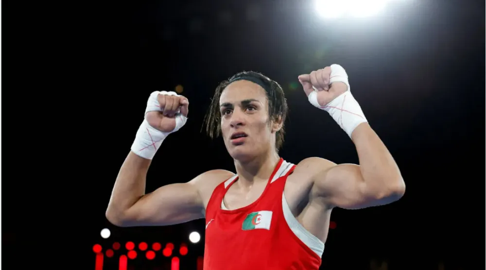 الملاكمة الجزائرية إيمان خليف (رويترز)
