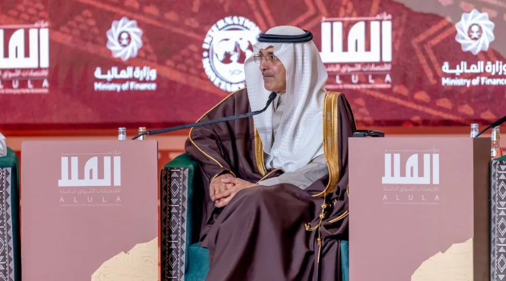 وزير المالية مشاركاً في إحدى جلسات مؤتمر العام الماضي (الشرق الأوسط)