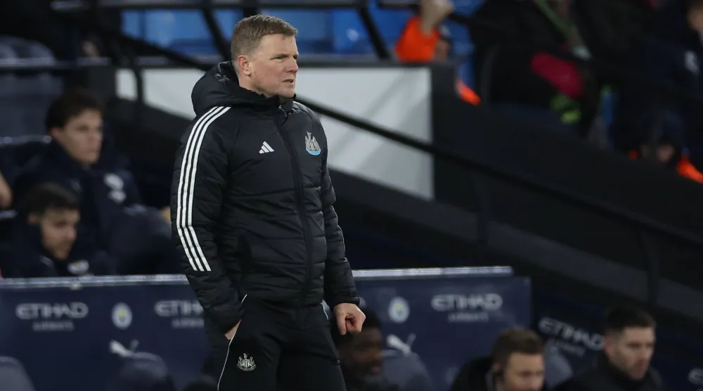 إيدي هاو المدير الفني لفريق نيوكاسل يونايتد (إ.ب.أ)