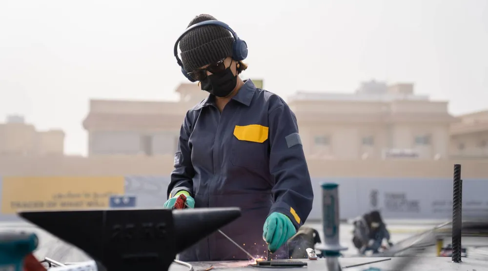 تأتي الأعمال ضمن رؤية شاملة لـ«الرياض آرت» (طويق للنحت)