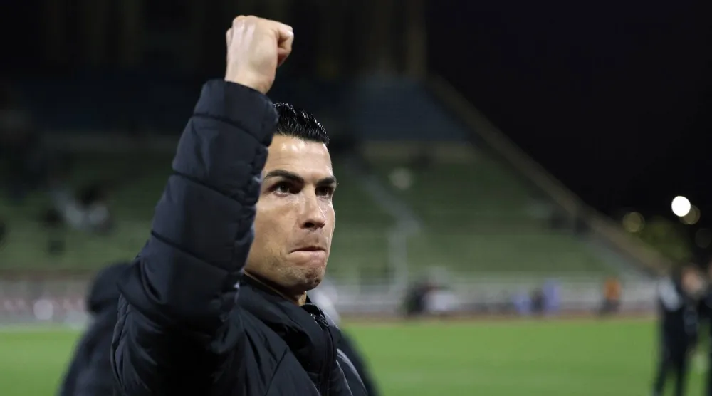 قائد فريق النصر البرتغالي كريستيانو رونالدو (رويترز)