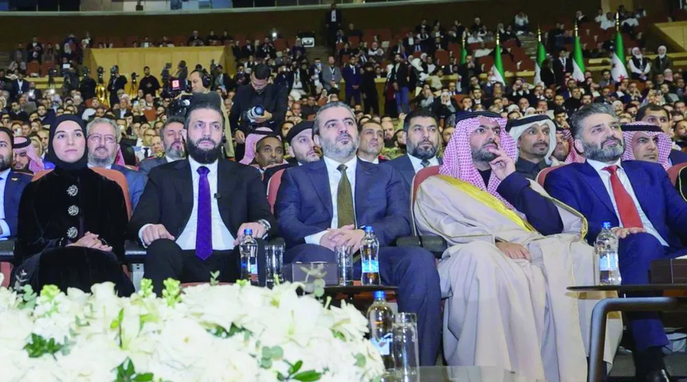 
الرئيس أحمد الشرع يفتتح «معرض دمشق الدولي للكتاب» بحضور الأمير بدر بن عبد الله بن فرحان (وزارة الثقافة السعودية)