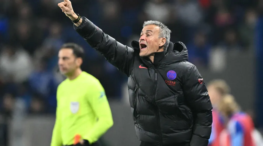 الإسباني لويس إنريكي المدير الفني لباريس سان جيرمان (أ.ف.ب)