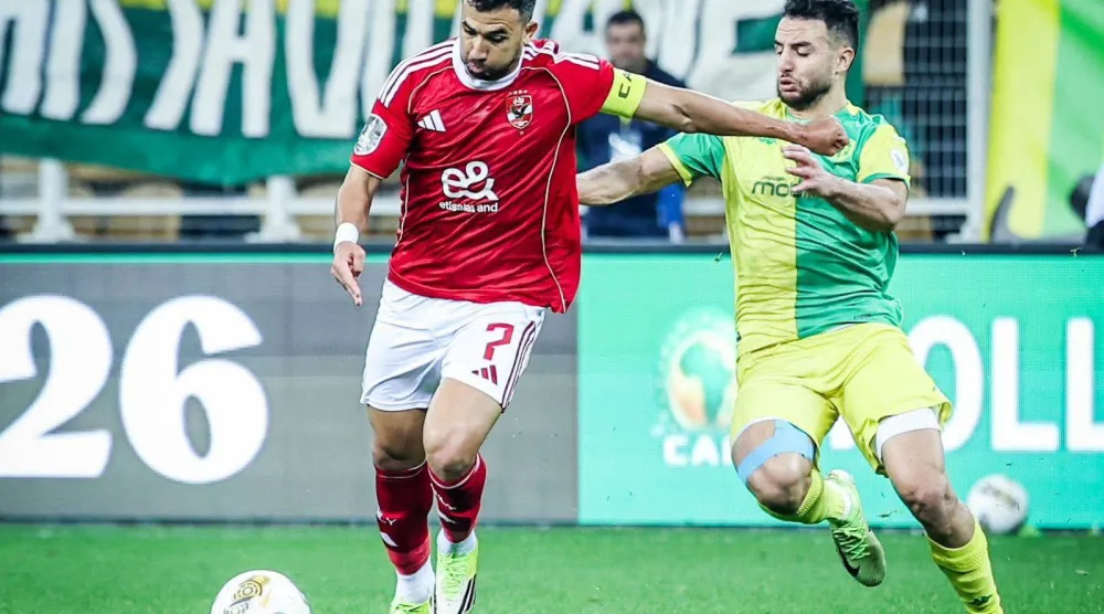 من مواجهة الأهلي المصري وشبيبة القبائل الجزائري (نادي الأهلي المصري).