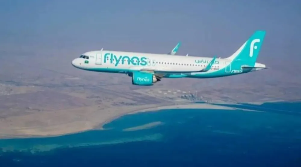 إحدى طائرات «طيران ناس» تحلِّق في سماء المملكة (واس)