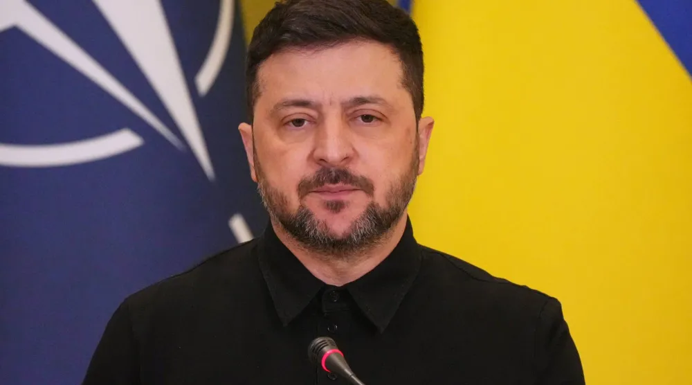 الرئيس الأوكراني فولوديمير زيلينسكي (أ.ب)