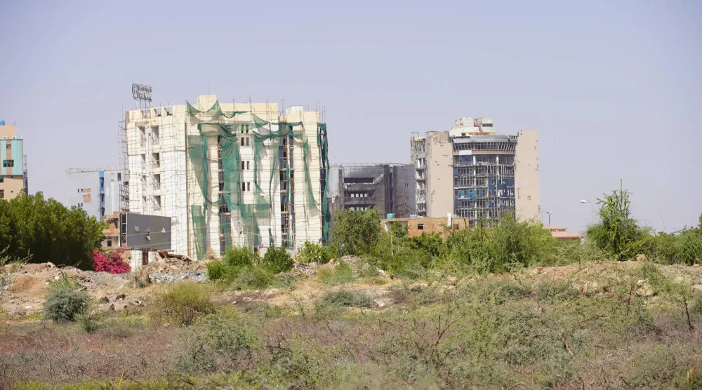 مشهد لما تبقى من أشجار السنط التي كانت تشكل محمية طبيعية للخرطوم (الشرق الأوسط)