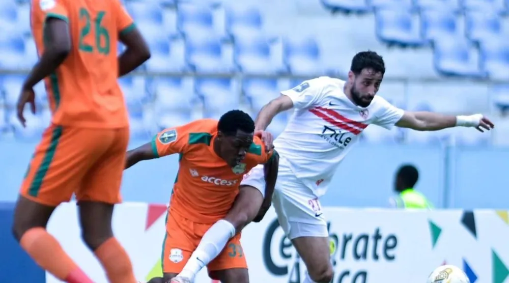 الزمالك خسر أمام مضيفه زيسكو يونايتد بهدف (نادي الزمالك)