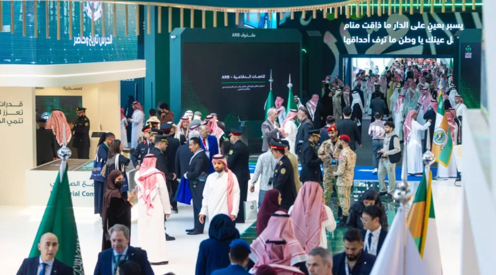 جانب من «معرض الدفاع العالمي» المنعقد في العاصمة السعودية الرياض (إنترنت)