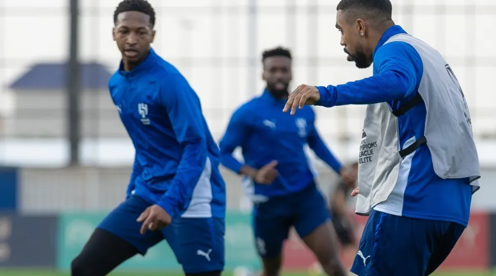 مالكوم خلال التدريبات (نادي الهلال)