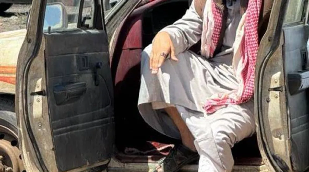 نواف الظفيري في أحد مشاهده بفيلم «هجرة» (منصة «إكس»)