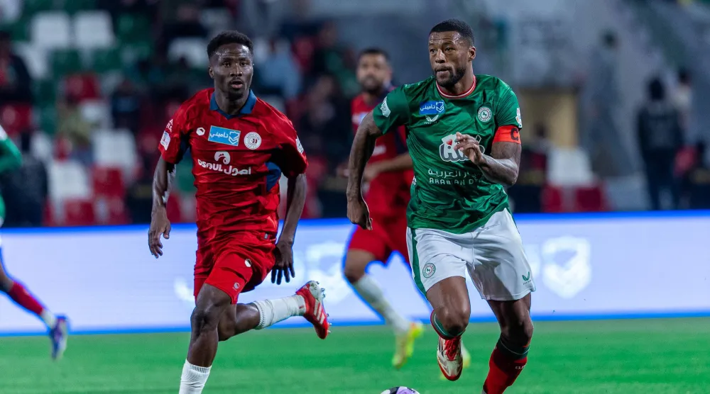 فينالدوم خلال مباراة الاتفاق وضمك (عيسى الدبيسي)