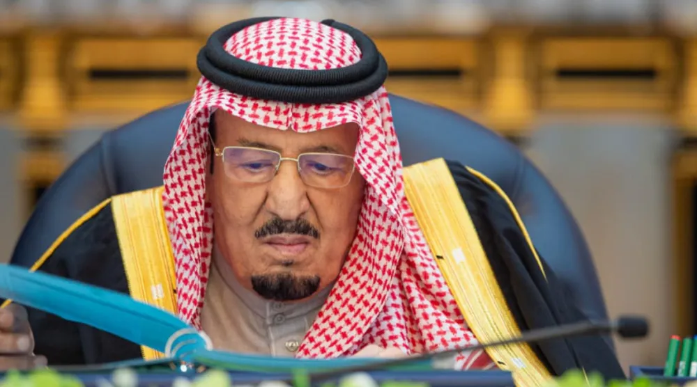 خادم الحرمين الشريفين الملك سلمان بن عبد العزيز يترأس جلسة مجلس الوزراء (واس)
