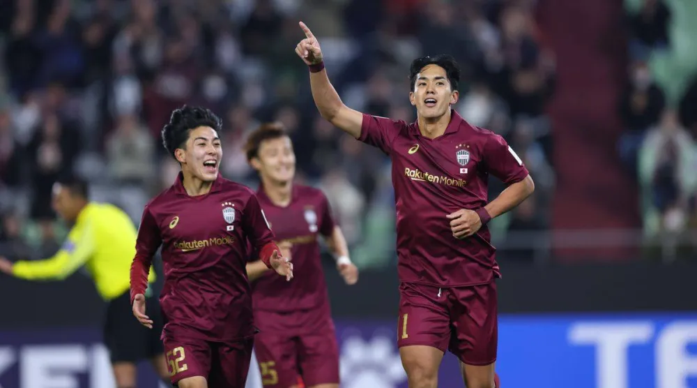 فرحة لاعبي فيسل كوبي (الاتحاد الآسيوي)