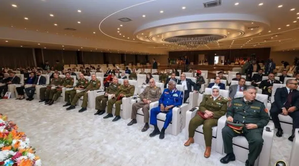 انطلاق أعمال المؤتمر الأمني الاستراتيجي الأول لرؤساء أركان دول حوض المتوسط وجنوب الصحراء في بنغازي (القيادة العامة) 