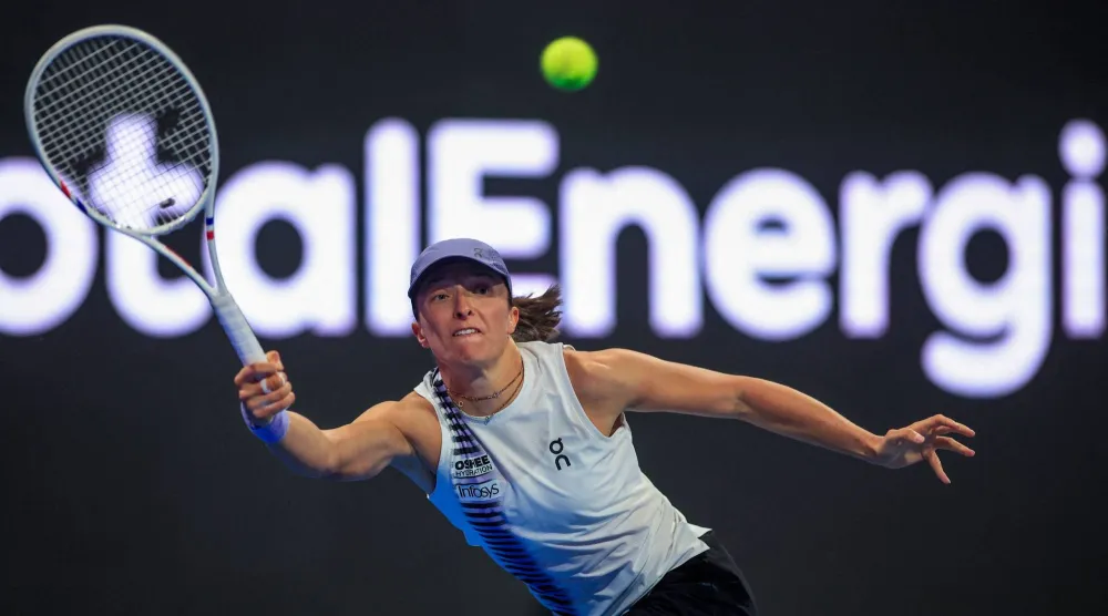 البولندية إيغا شفيونتيك المصنفة الثانية عالمياً (أ.ف.ب)