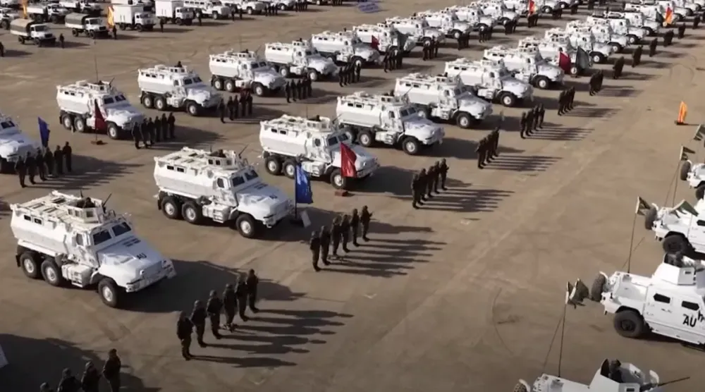 Mısır Ordu Sözcüsü’nün Afrika Birliği Destek ve İstikrar Misyonu’na (AUSSOM) katılan güçlerle ilgili paylaştığı videodan alınan ekran görüntüsü (Mısır Ordu Sözcüsü’nün Facebook sayfası)