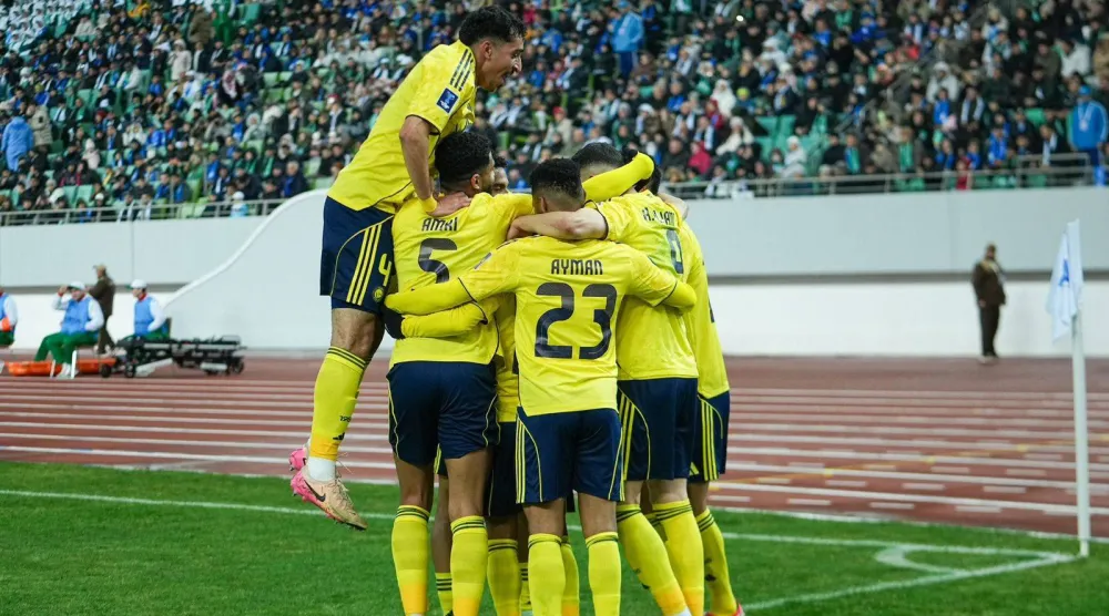 الحمدان نجح في وضع بصمته بهدف في شباك أركاداغ التركماني (الشرق الأوسط)