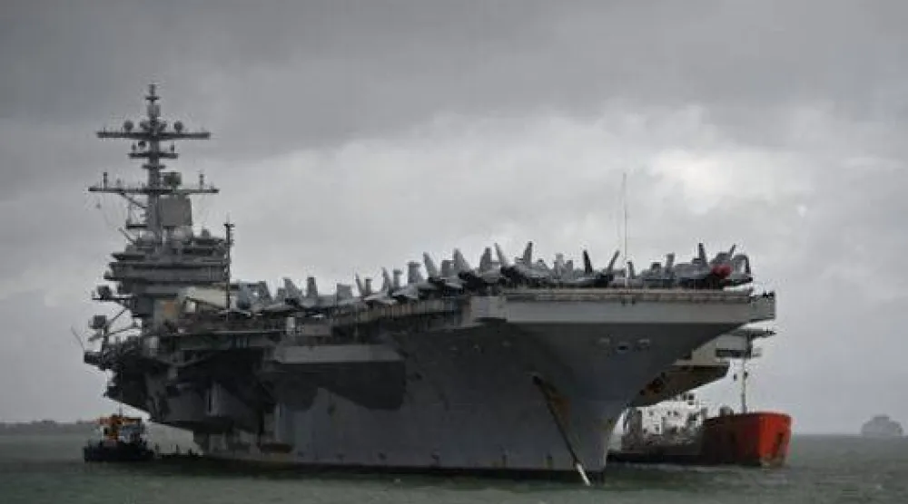 حاملة الطائرات الأميركية «يو إس إس جورج إتش دبليو بوش»... (أرشيفية - رويترز)