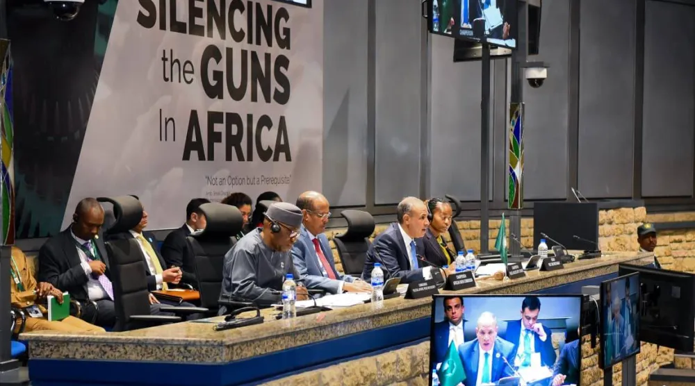 عبد العاطي خلال جلسة «مجلس السلم والأمن الوزارية» بشأن الصومال والسودان الخميس (الخارجية المصرية)