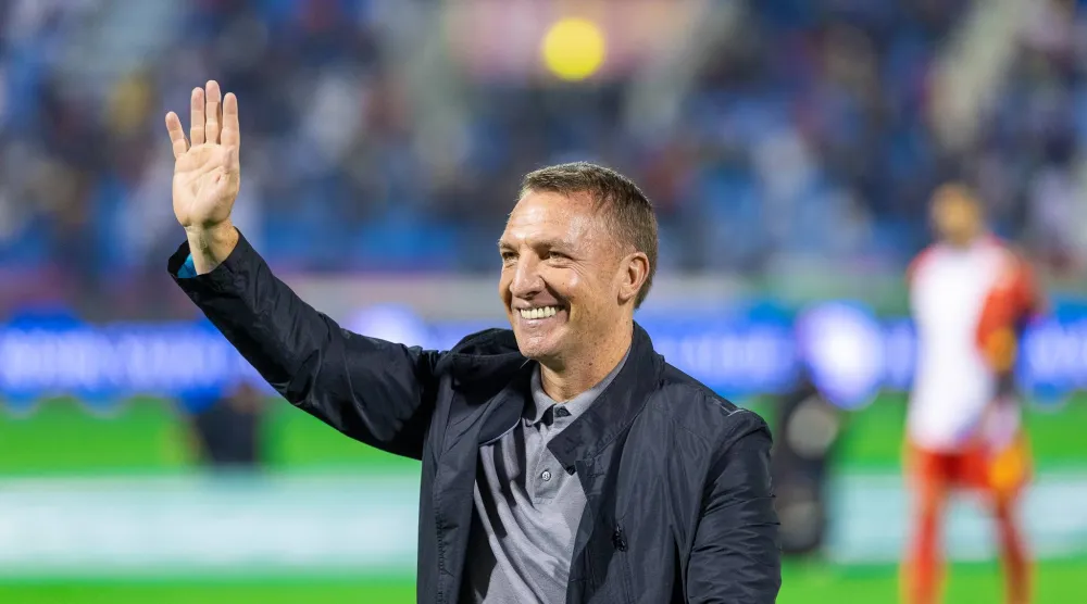 بريندان رودجرز مدرب فريق القادسية (تصوير: عيسى الدبيسي) 