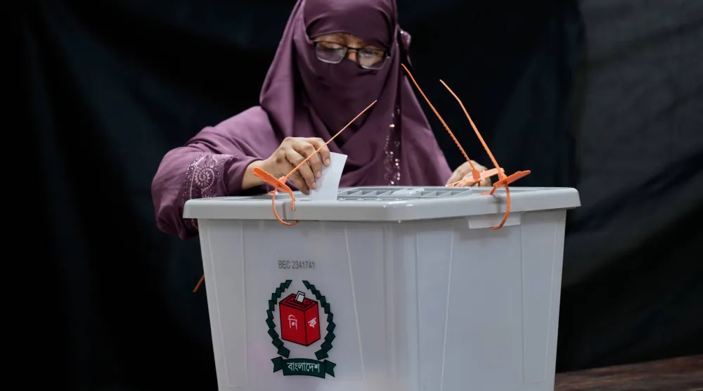 جانب من انتخابات بنغلادش (أ.ب)