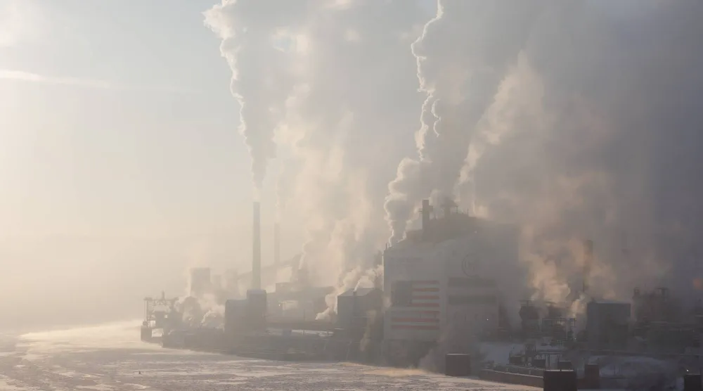 مصنع أميركي للصلب في ولاية بنسلفانيا (أ.ب)