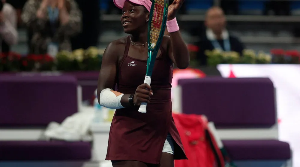 فيكتوريا مبوكو تتألق في الدوحة (أ.ف.ب)