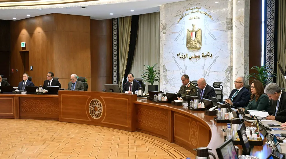 جانب من اجتماع مجلس الوزراء المصري الخميس (مجلس الوزراء المصري)